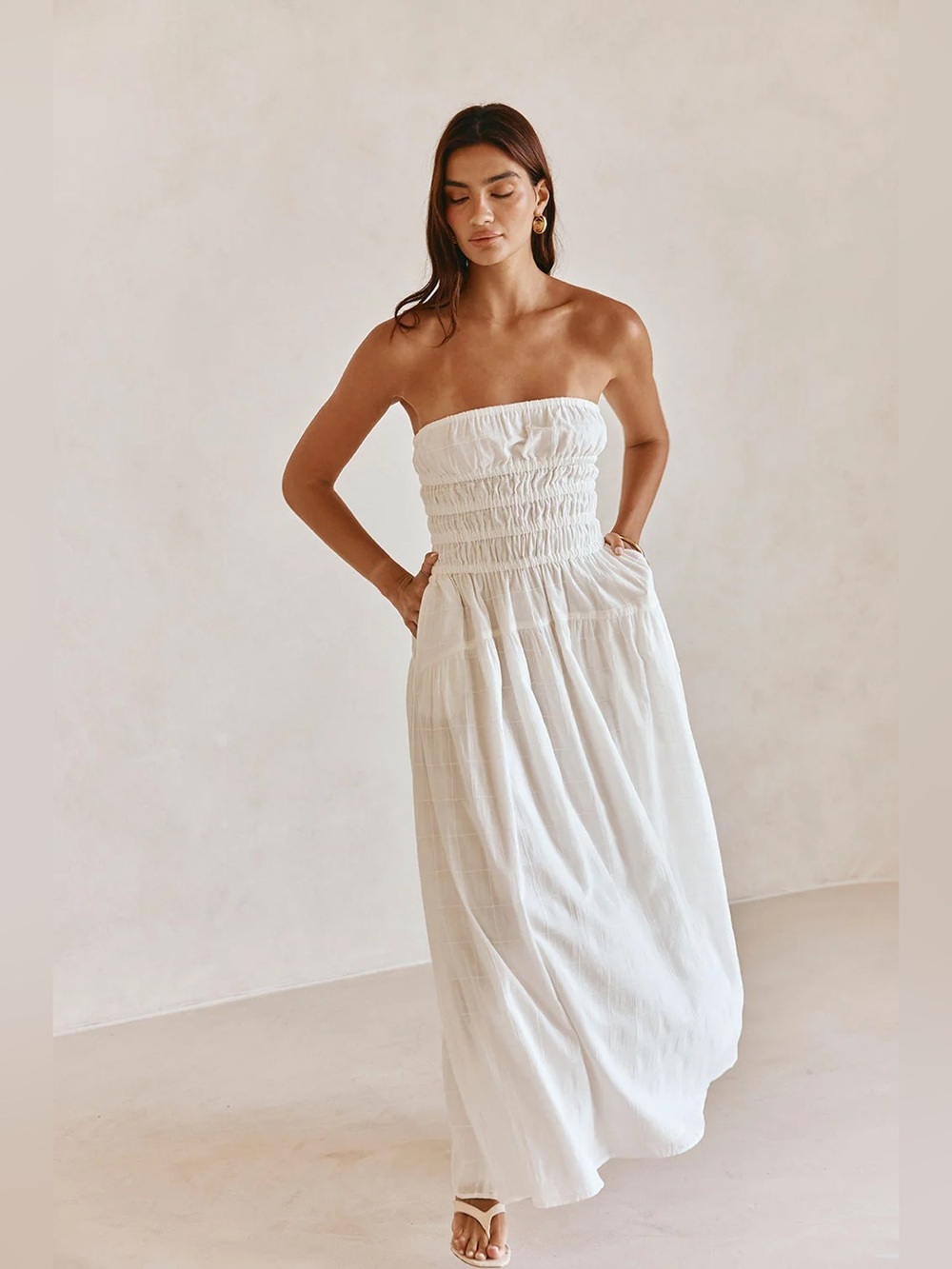 NWT SABO Delta Dress - White